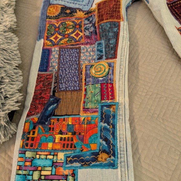 Levi's 505 Patchwork Embroidered Jeans - Picture 4 of 13